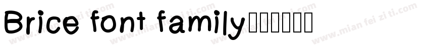 Brice font family字体转换